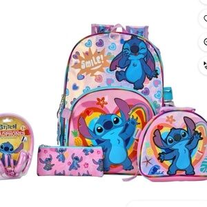 Stitch Backpack and Accessories Set